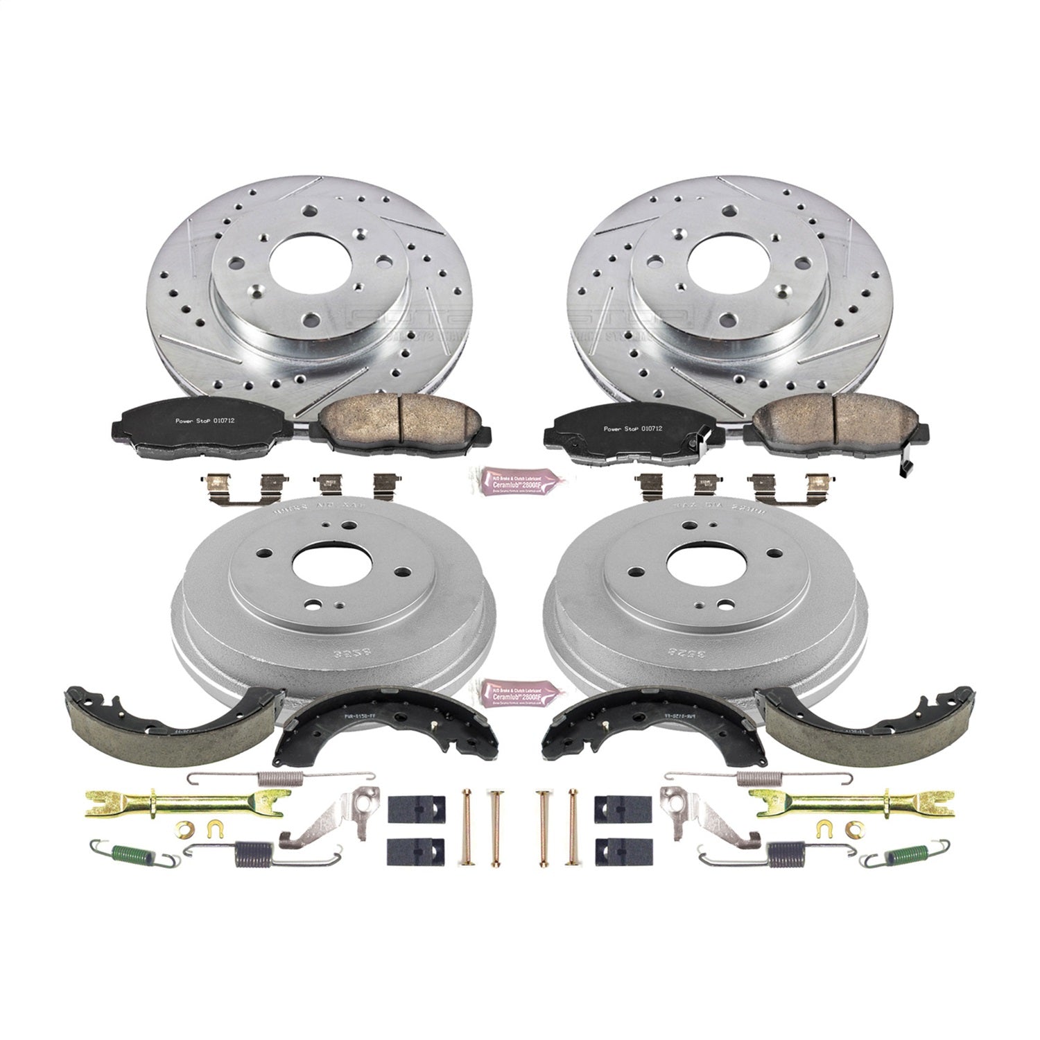 PowerStop Front & Rear Z23 Evolution Sport Brake Kit | Honda Accord (98-02) (K15106DK)