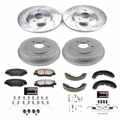 PowerStop Front & Rear Z36 Truck & Tow Brake Kit | Honda Accord (03-07) (K15107DK-36)