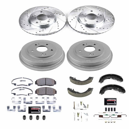 PowerStop Front & Rear Z26 Street Warrior Brake Kit | Honda Civic (06-11) (K15109DK-26)