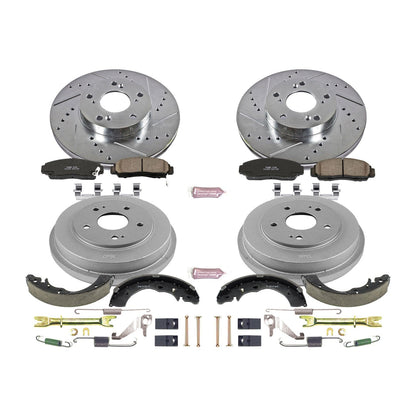 PowerStop Front & Rear Z23 Evolution Sport Brake Kit | Honda Civic (06-11) (K15109DK)