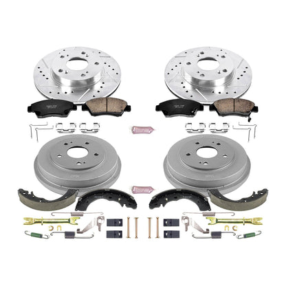 PowerStop Front & Rear Z23 Evolution Sport Brake Kit | Honda Civic (06-08) (K15110DK)