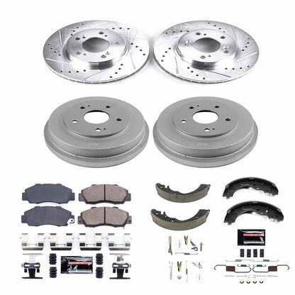 PowerStop Front & Rear Z23 Evolution Sport Brake Kit | Honda CR-V (97-01) (K15114DK)