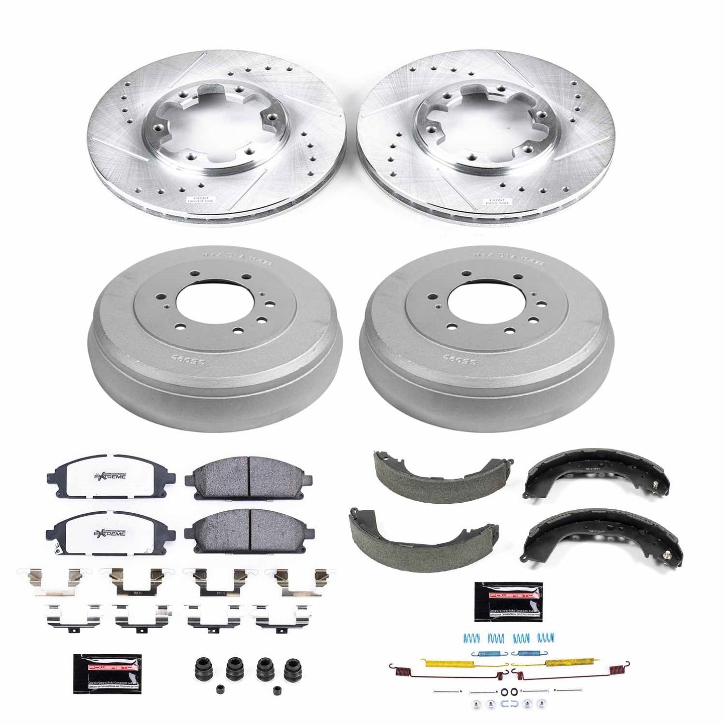 PowerStop Front & Rear Z36 Truck & Tow Brake Kit | Nissan Pathfinder (96-98) (K15116DK-36)