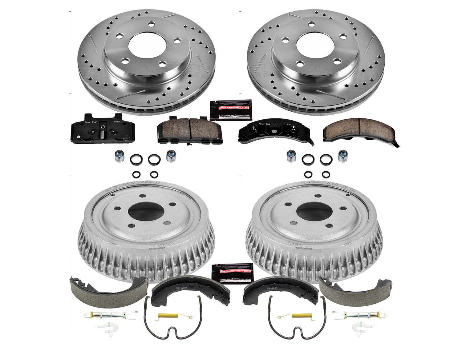 PowerStop Front & Rear Z23 Evolution Sport Brake Kit | Buick Century (93-96) (K15119DK)