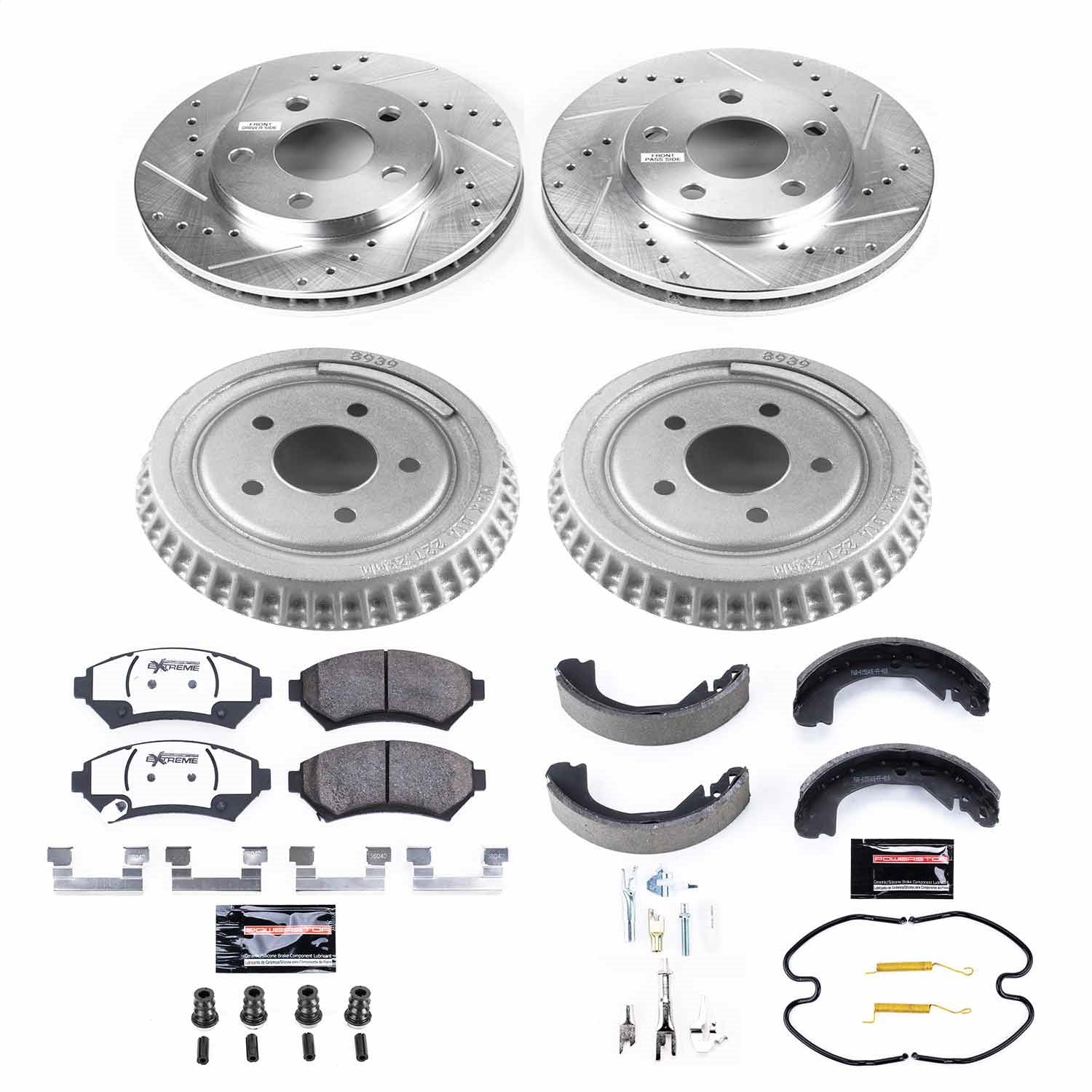 PowerStop Front & Rear Z26 Street Warrior Brake Kit | Buick Century (97-01) (K15120DK-26)