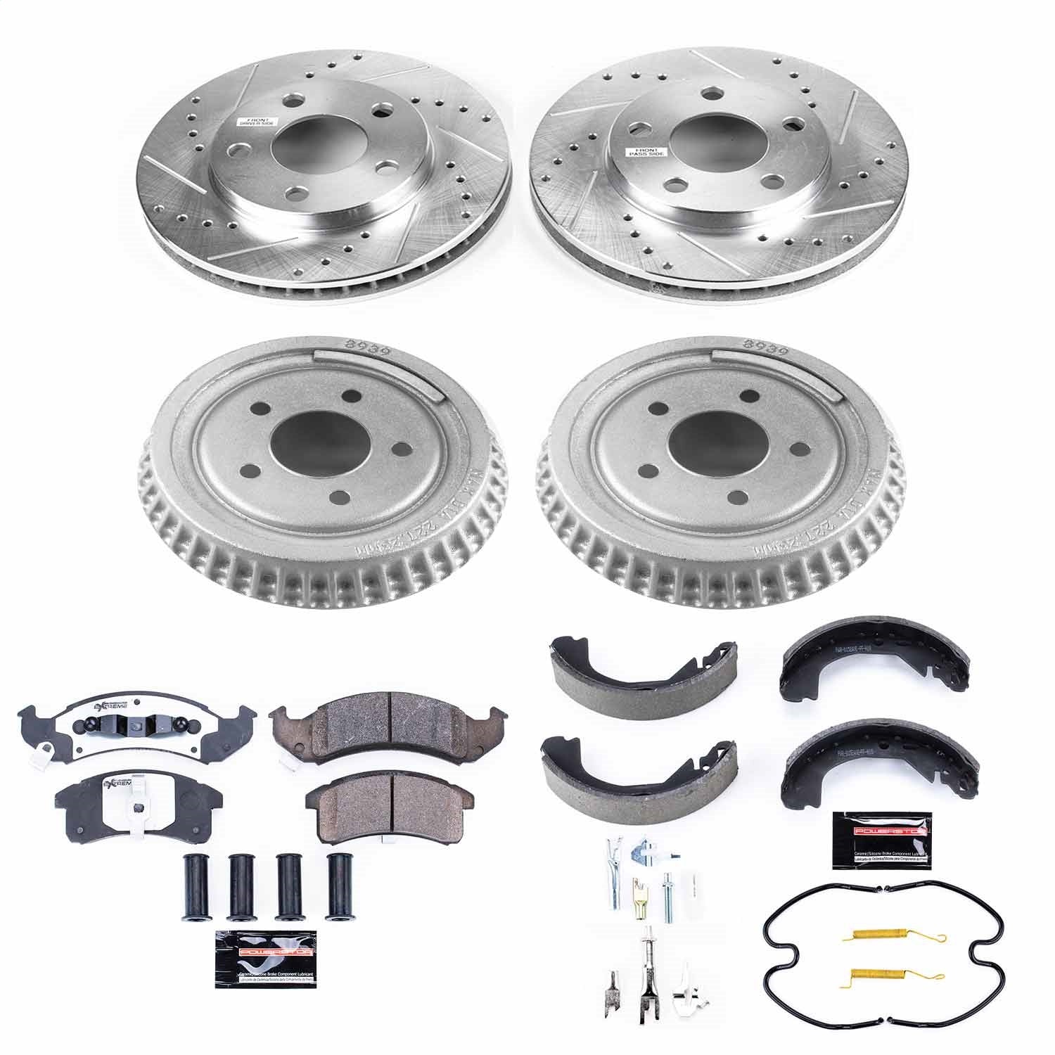 PowerStop Front & Rear Z26 Street Warrior Brake Kit | Buick LeSabre (94-99) (K15123DK-26)
