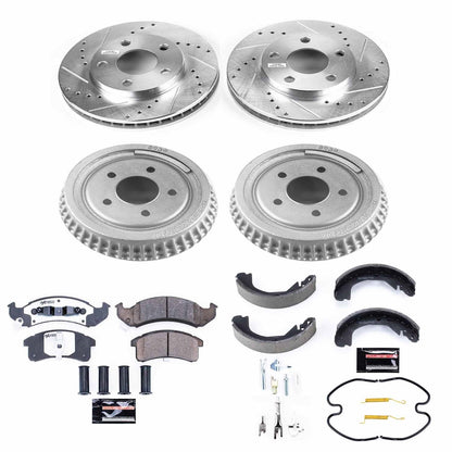 PowerStop Front & Rear Z26 Street Warrior Brake Kit | Buick LeSabre (94-99) (K15123DK-26)
