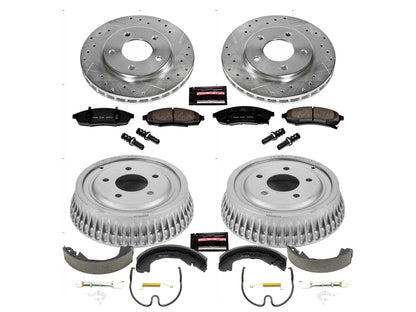 PowerStop Front & Rear Z23 Evolution Sport Brake Kit | Chevrolet Lumina (95) (K15124DK)
