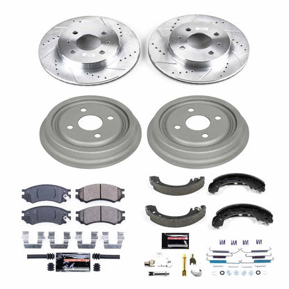 PowerStop Front & Rear Z23 Evolution Sport Brake Kit | Saturn SC (91-92) (K15126DK)