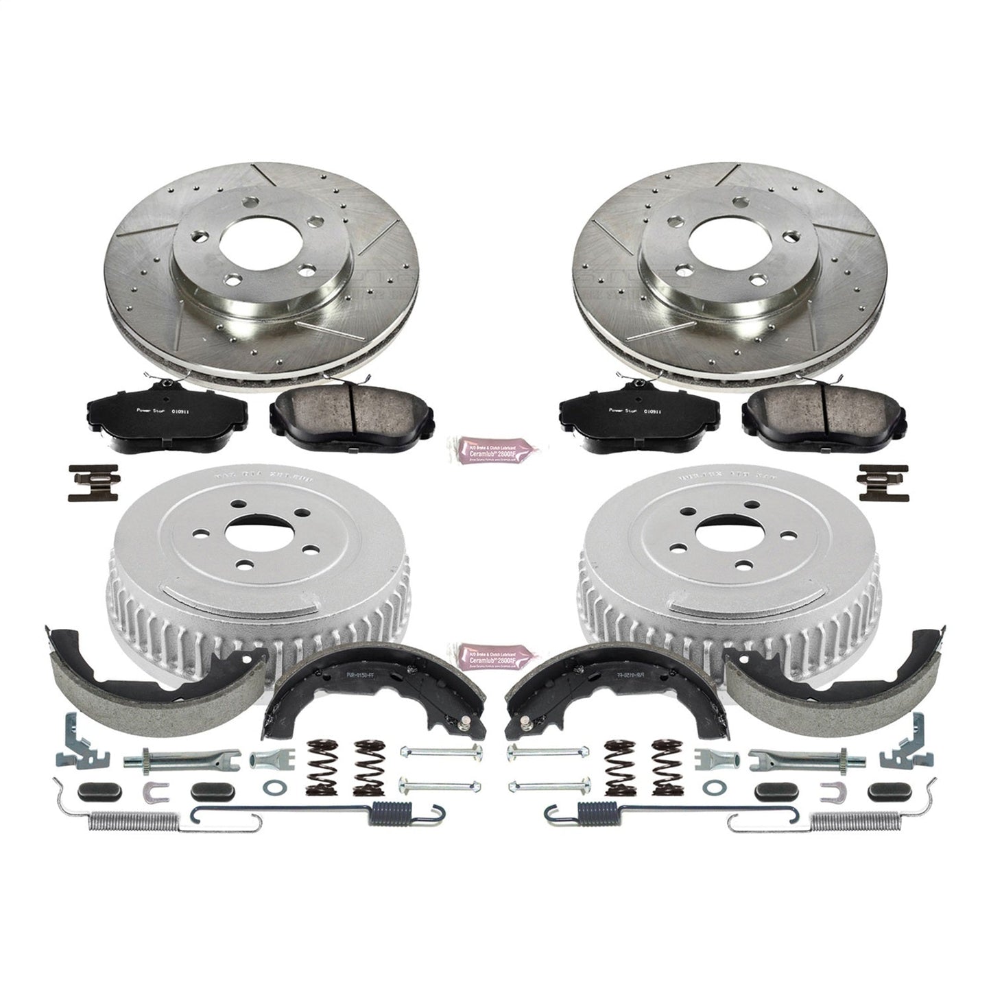 PowerStop Front & Rear Z23 Evolution Sport Brake Kit | Ford Windstar (95-98) (K15129DK)