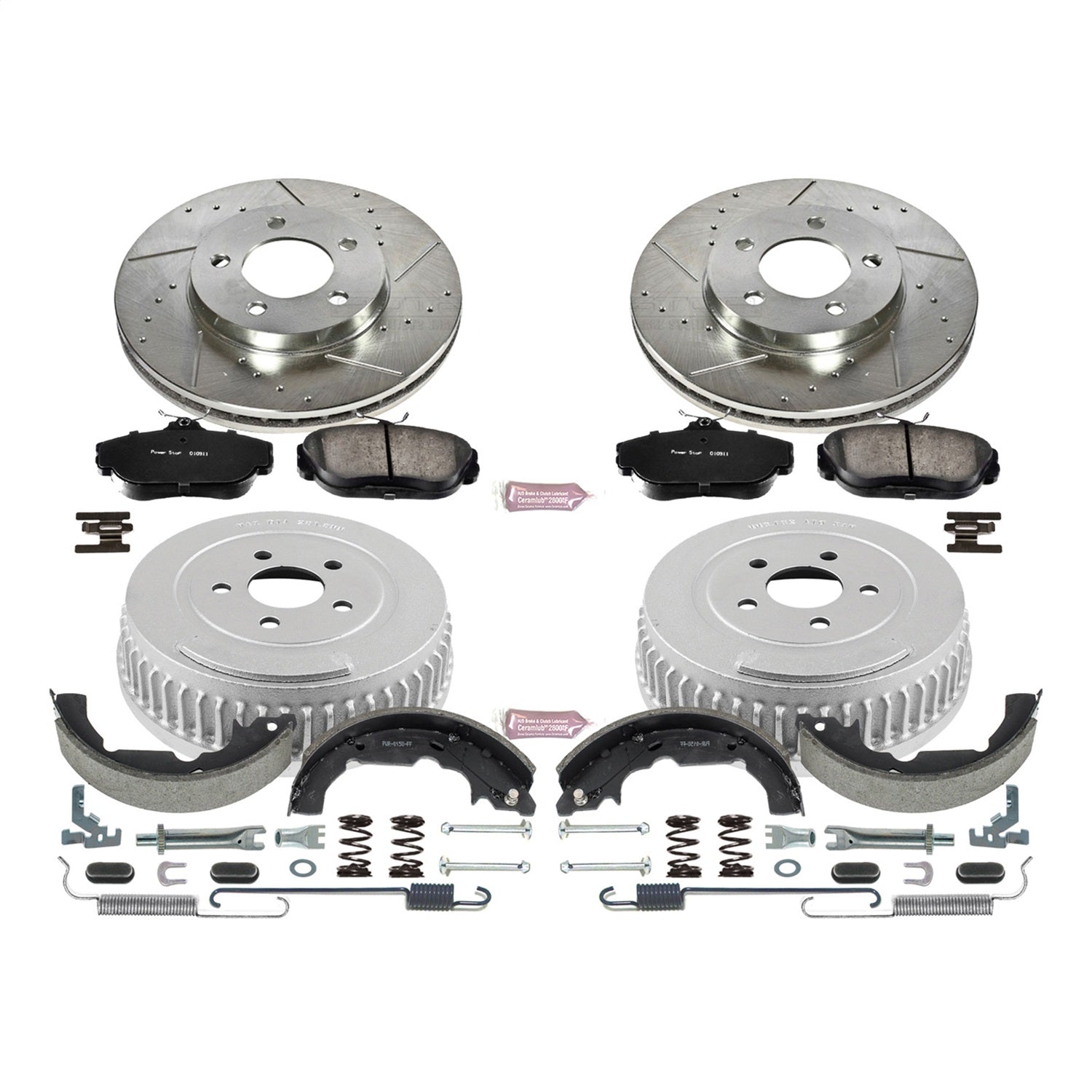PowerStop Front & Rear Z23 Evolution Sport Brake Kit | Ford Windstar (95-98) (K15129DK)