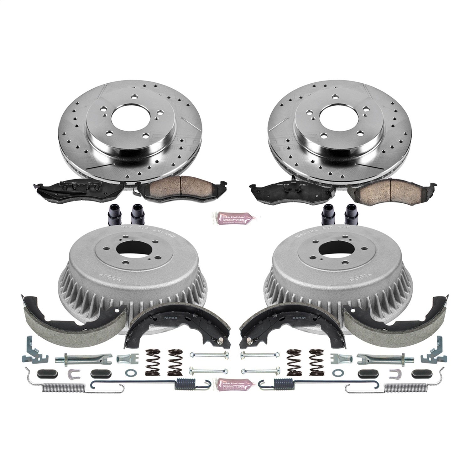 PowerStop Front & Rear Z23 Evolution Sport Brake Kit | Mercury Villager (93-02) (K15131DK)