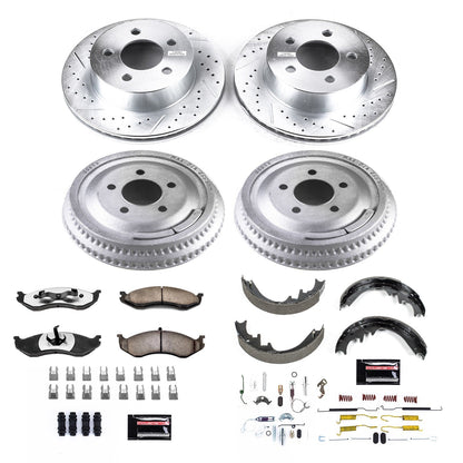 PowerStop Front & Rear Z36 Truck & Tow Brake Kit | Jeep Cherokee (99-01) (K15134DK-36)