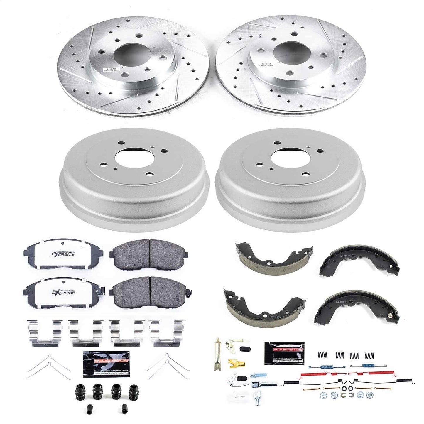 PowerStop Front & Rear Z26 Street Warrior Brake Kit | Nissan Altima (93-99) (K15135DK-26)