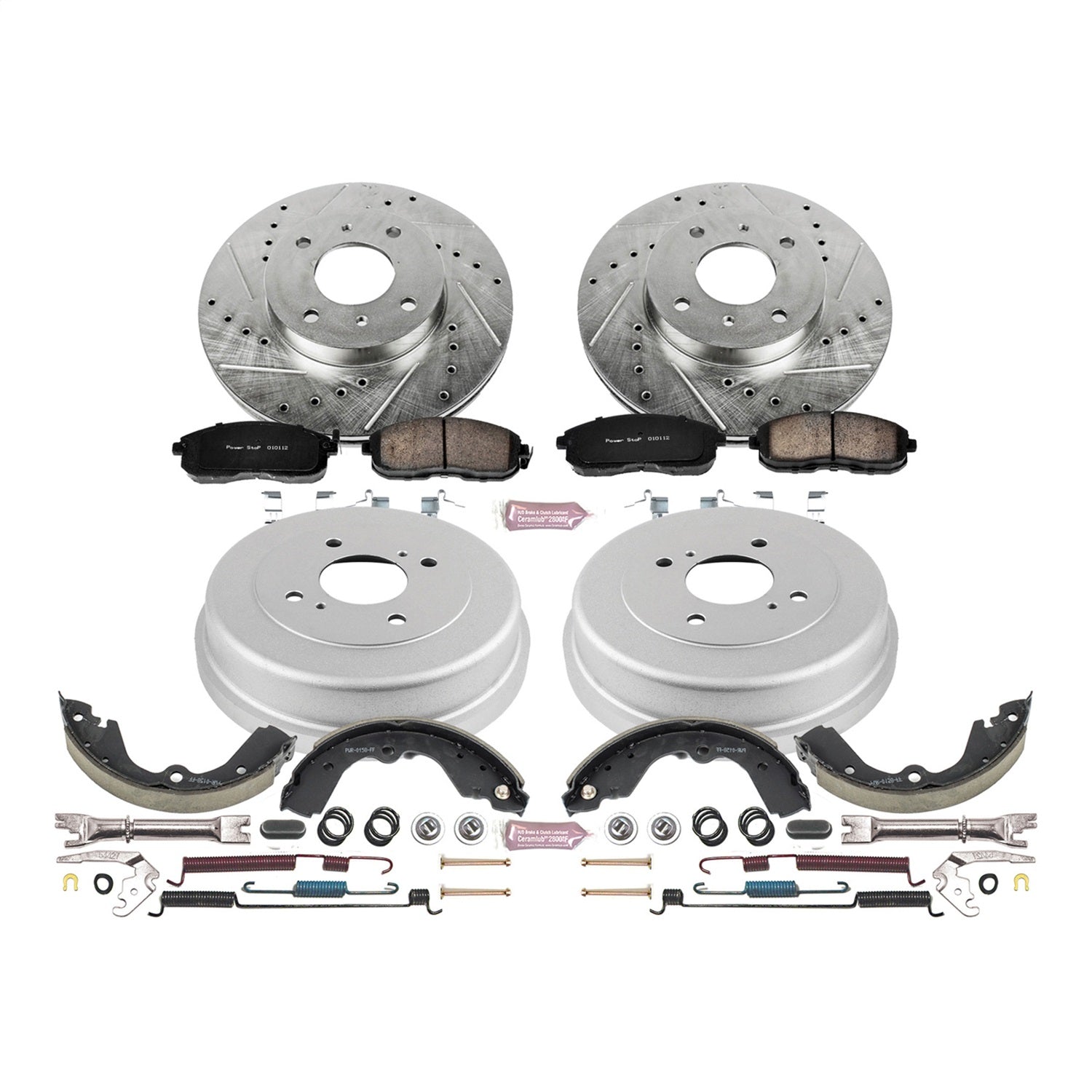 PowerStop Front & Rear Z23 Evolution Sport Brake Kit | Nissan Altima (93-99) (K15135DK)