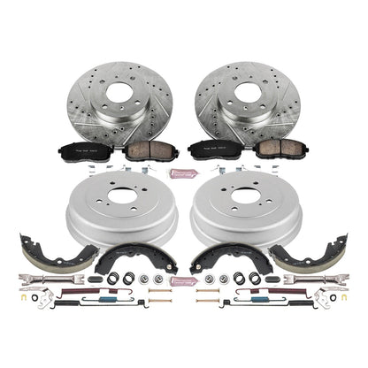PowerStop Front & Rear Z23 Evolution Sport Brake Kit | Nissan Altima (93-99) (K15135DK)