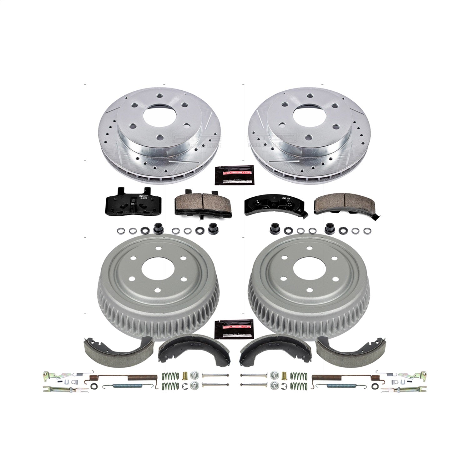 PowerStop Front & Rear Z23 Evolution Sport Brake Kit | Chevrolet K1500 (88-91) (K15136DK)