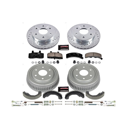 PowerStop Front & Rear Z23 Evolution Sport Brake Kit | Chevrolet K1500 (88-91) (K15136DK)