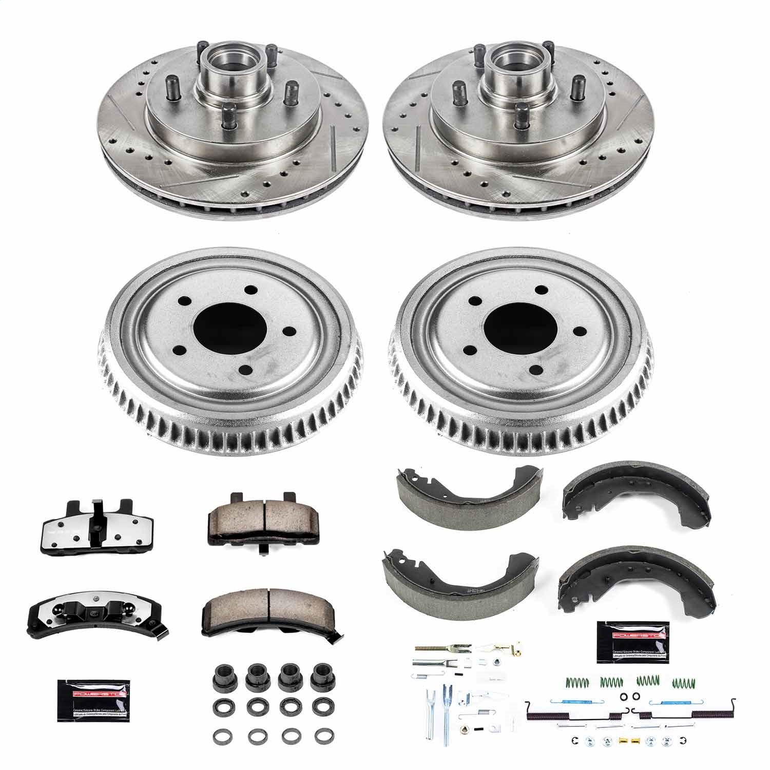 PowerStop Front & Rear Z36 Truck & Tow Brake Kit | Chevrolet Tahoe (95-00) (K15138DK-36)