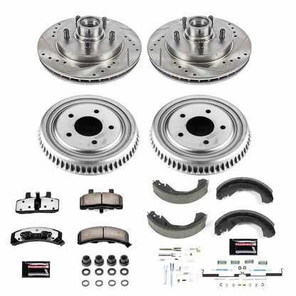 PowerStop Front & Rear Z36 Truck & Tow Brake Kit | Chevrolet Tahoe (95-00) (K15138DK-36)