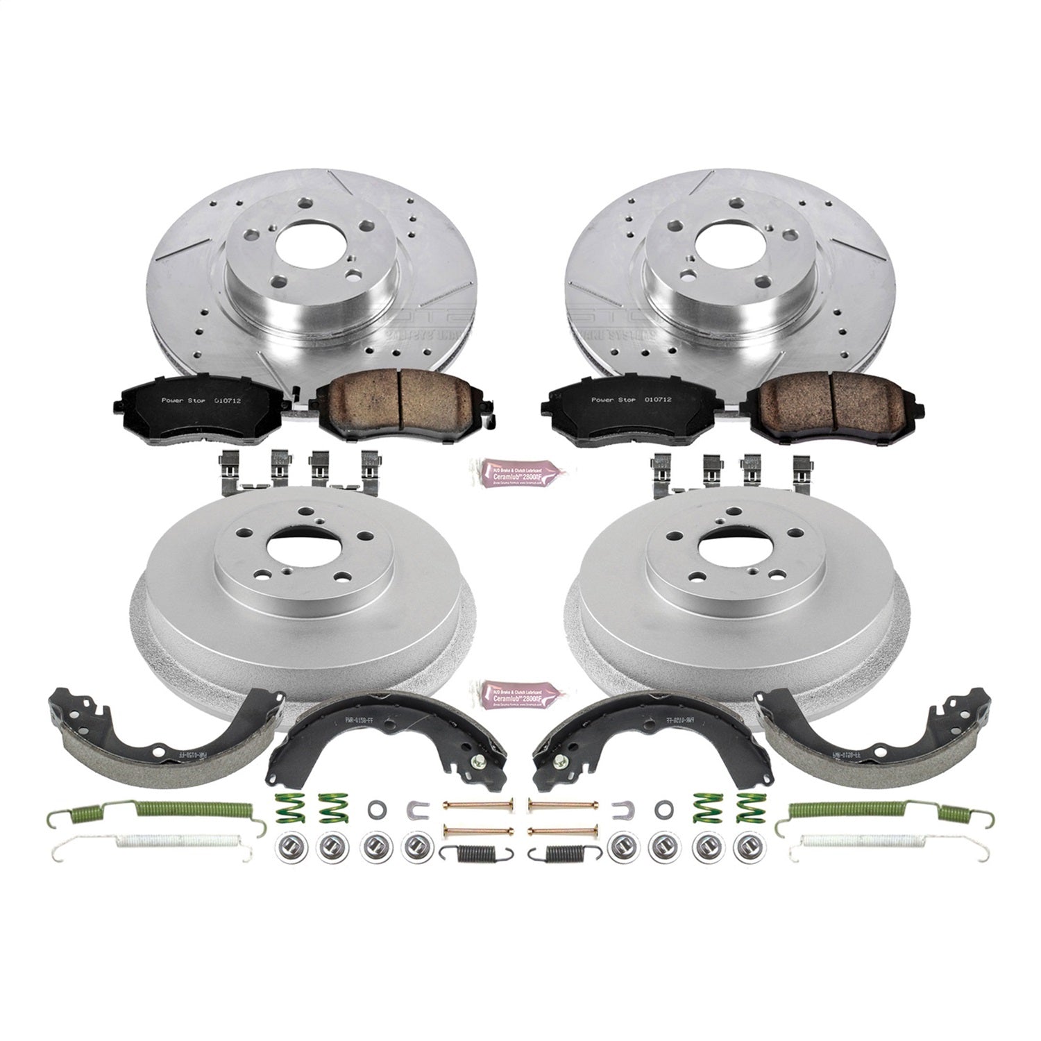 PowerStop Front & Rear Z23 Evolution Sport Brake Kit | Subaru Impreza (02-03) (K15141DK)