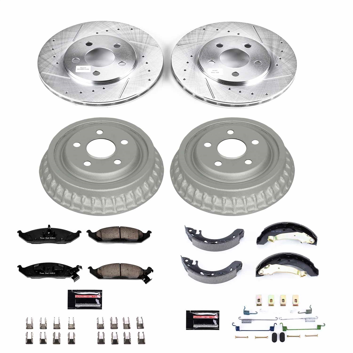 PowerStop Front & Rear Z23 Evolution Sport Brake Kit | Chrysler Cirrus (95-96) (K15143DK)