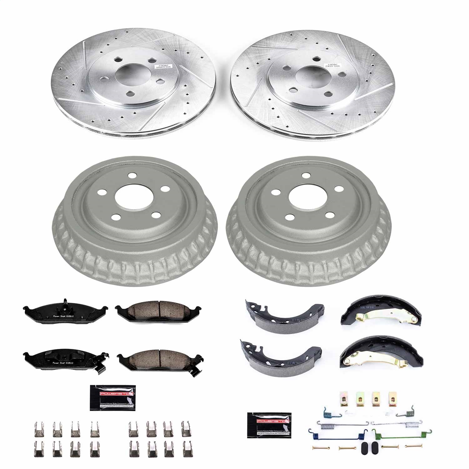 PowerStop Front & Rear Z23 Evolution Sport Brake Kit | Chrysler Cirrus (95-96) (K15144DK)