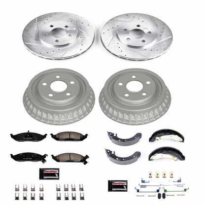 PowerStop Front & Rear Z23 Evolution Sport Brake Kit | Chrysler Cirrus (95-96) (K15144DK)