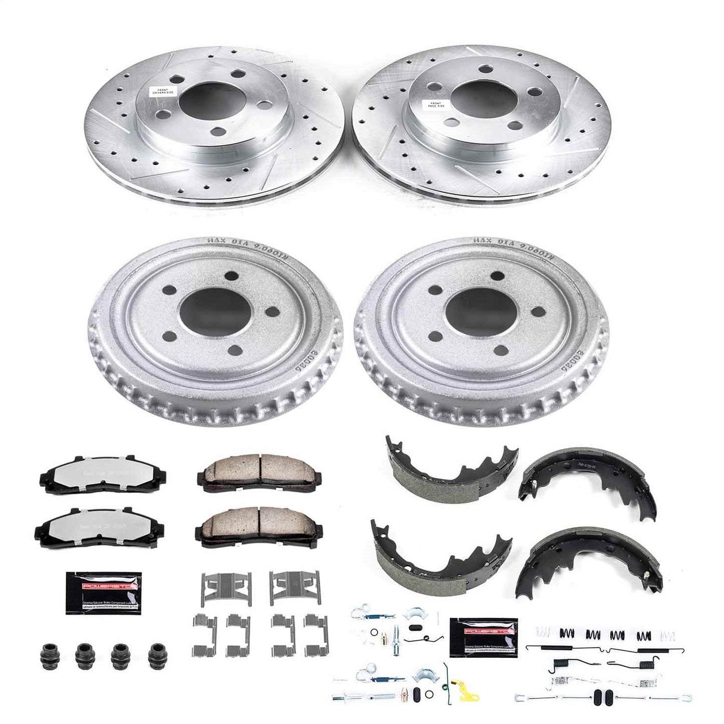 PowerStop Front & Rear Z36 Truck & Tow Brake Kit | Ford Ranger (98-02) (K15149DK-36)