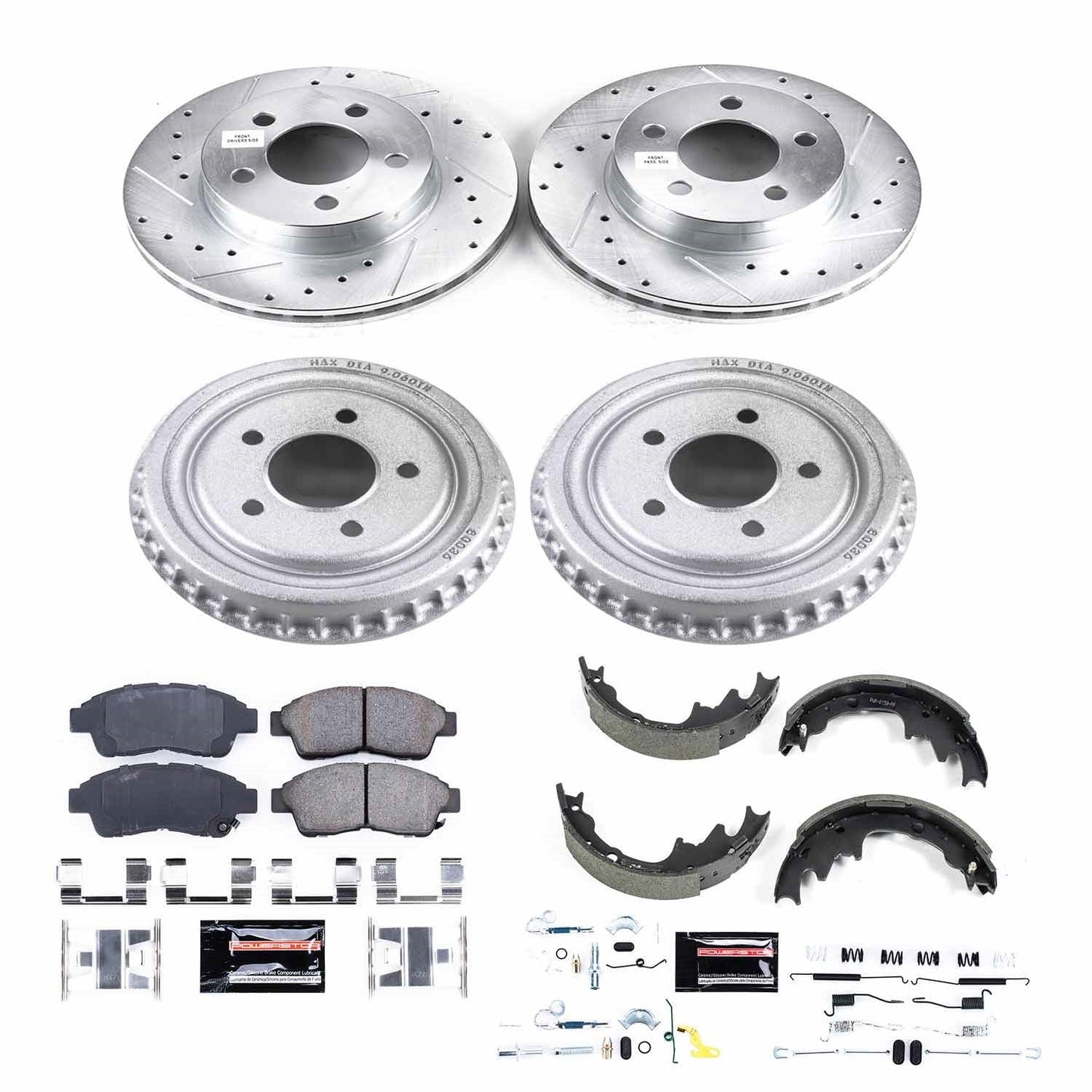 PowerStop Front & Rear Z23 Evolution Sport Brake Kit | Ford Ranger (98-02) (K15149DK)