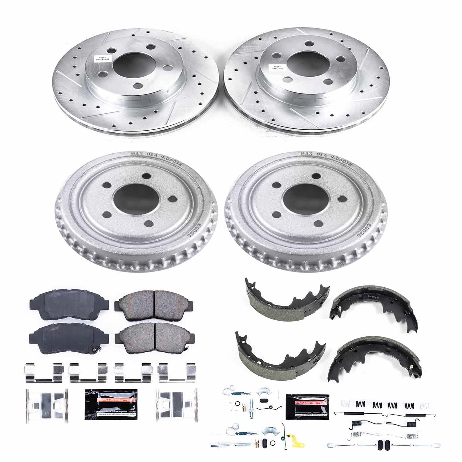 PowerStop Front & Rear Z23 Evolution Sport Brake Kit | Ford Ranger (98-02) (K15149DK)