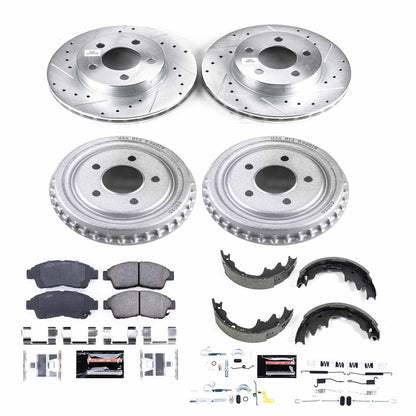 PowerStop Front & Rear Z23 Evolution Sport Brake Kit | Ford Ranger (98-02) (K15149DK)