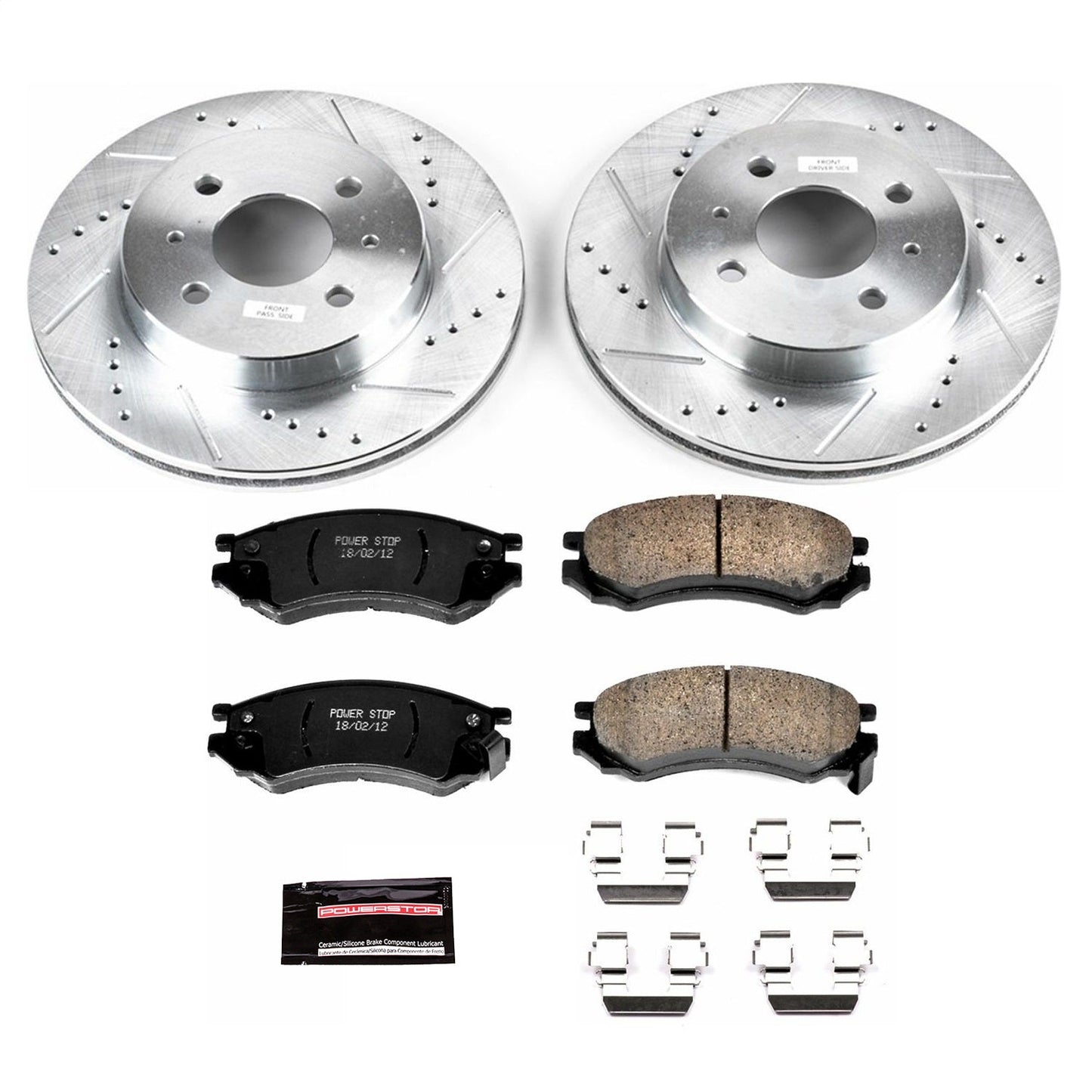 PowerStop Front Z23 Evolution Sport Brake Kit | Saturn SC (91-92) (K1515)