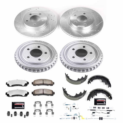 PowerStop Front & Rear Z36 Truck & Tow Brake Kit | Ford Ranger (03-09) (K15150DK-36)