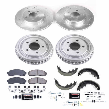 PowerStop Front & Rear Z23 Evolution Sport Brake Kit | Ford Ranger (03-09) (K15150DK)
