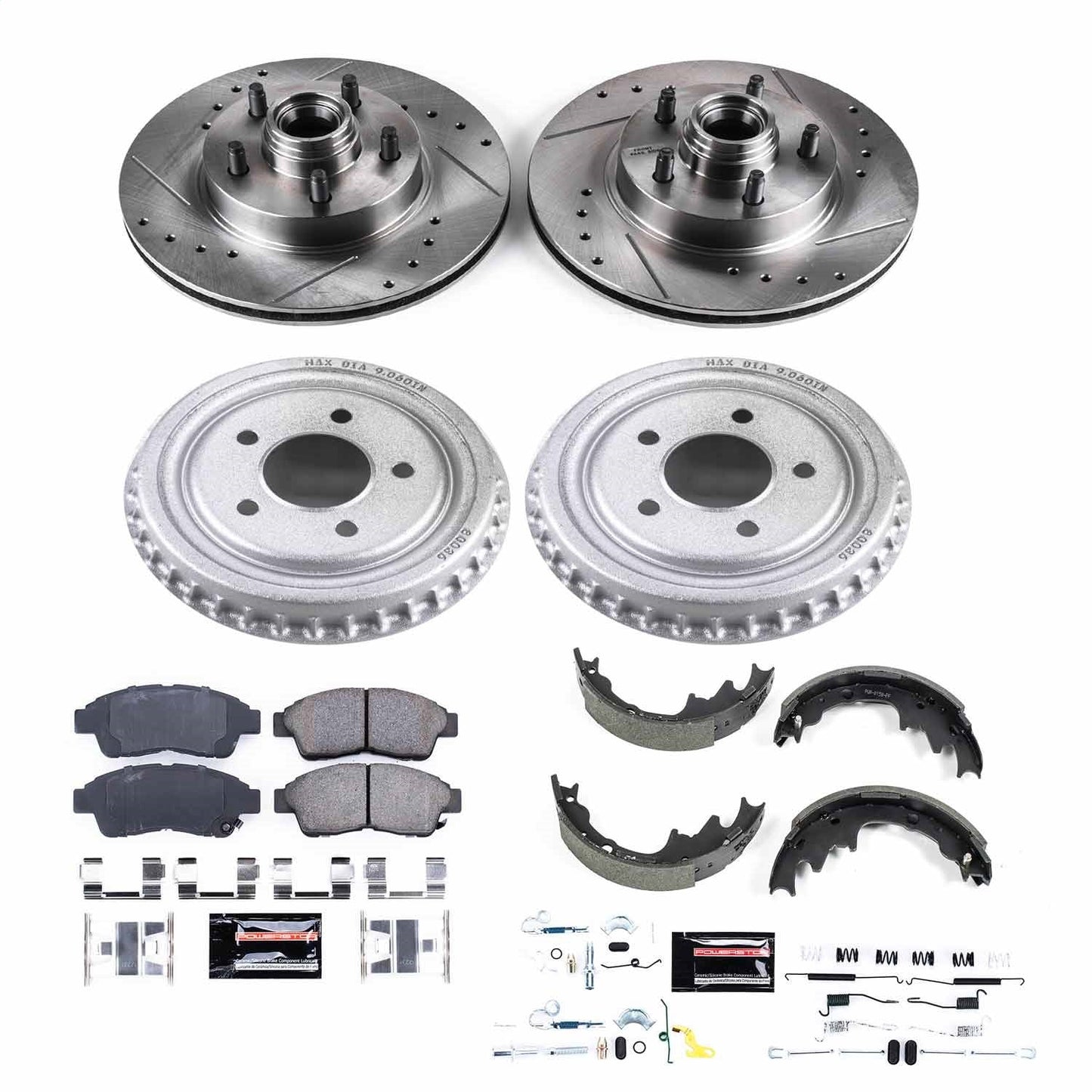 PowerStop Front & Rear Z23 Evolution Sport Brake Kit | Ford Ranger (98-02) (K15151DK)