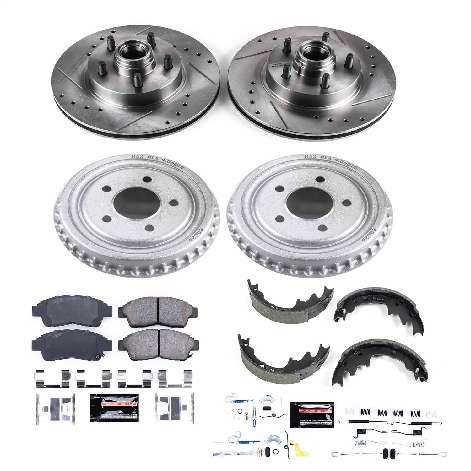 PowerStop Front & Rear Z23 Evolution Sport Brake Kit | Ford Ranger (98-02) (K15151DK)