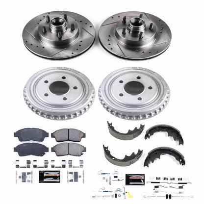 PowerStop Front & Rear Z23 Evolution Sport Brake Kit | Ford Ranger (98-02) (K15151DK)