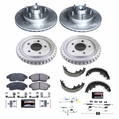 PowerStop Front & Rear Z23 Evolution Sport Brake Kit | Ford Ranger (98-02) (K15152DK)