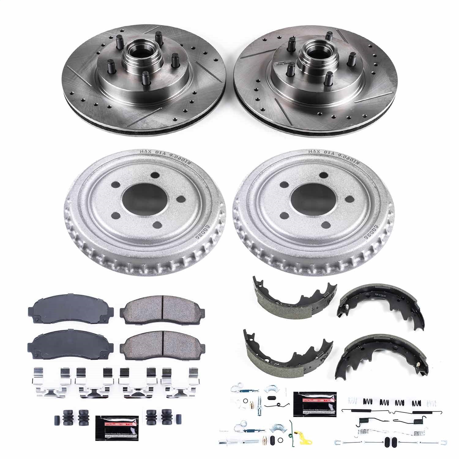 PowerStop Front & Rear Z23 Evolution Sport Brake Kit | Ford Ranger (03-09) (K15154DK)