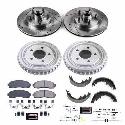 PowerStop Front & Rear Z23 Evolution Sport Brake Kit | Ford Ranger (03-09) (K15154DK)