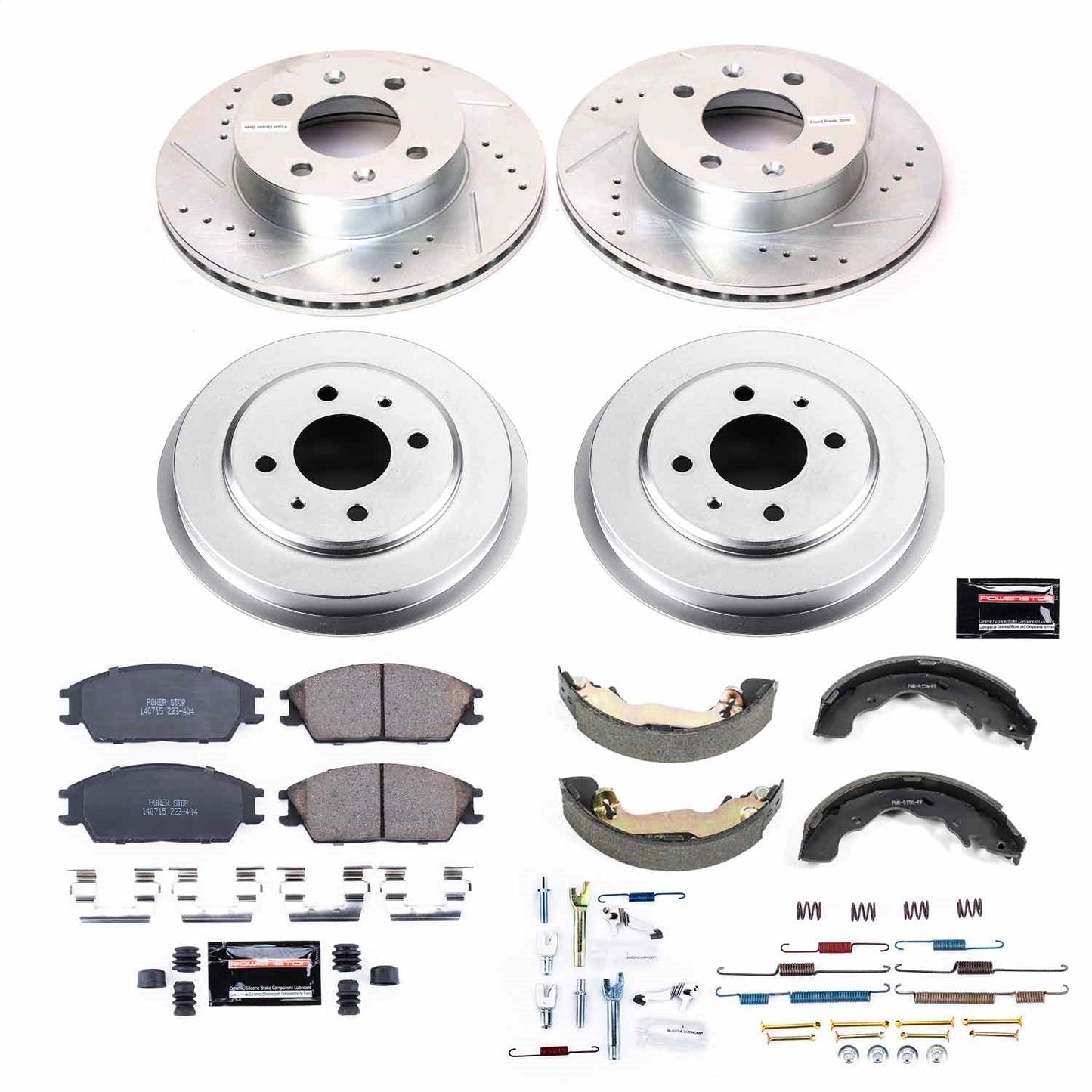 PowerStop Front & Rear Z23 Evolution Sport Brake Kit | Hyundai Accent (04-05) (K15155DK)