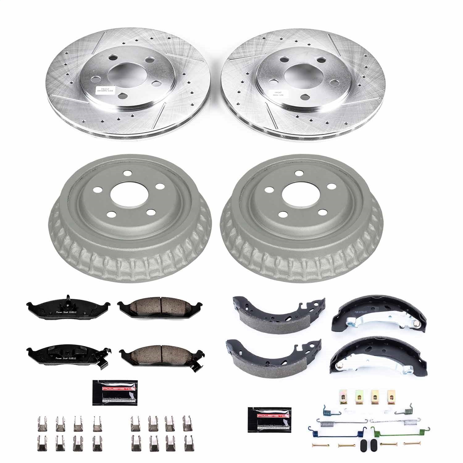 PowerStop Front & Rear Z23 Evolution Sport Brake Kit | Chrysler Cirrus (97-00) (K15159DK)