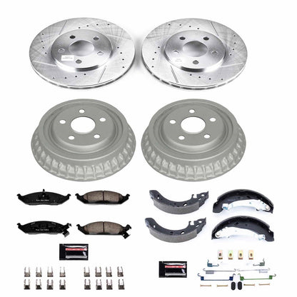 PowerStop Front & Rear Z23 Evolution Sport Brake Kit | Chrysler Cirrus (97-00) (K15159DK)