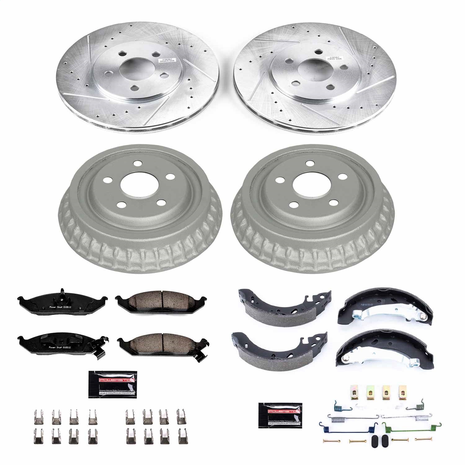 PowerStop Front & Rear Z23 Evolution Sport Brake Kit | Chrysler Cirrus (97-00) (K15160DK)
