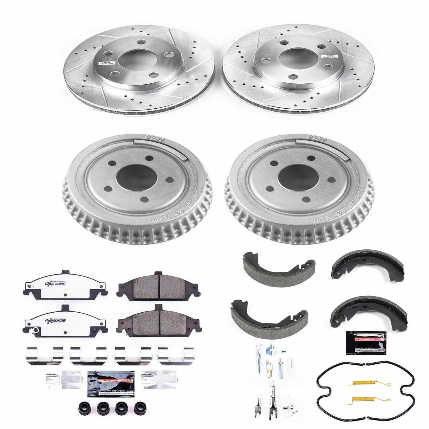 PowerStop Front & Rear Z26 Street Warrior Brake Kit | Chevrolet Classic (04-05) (K15161DK-26)