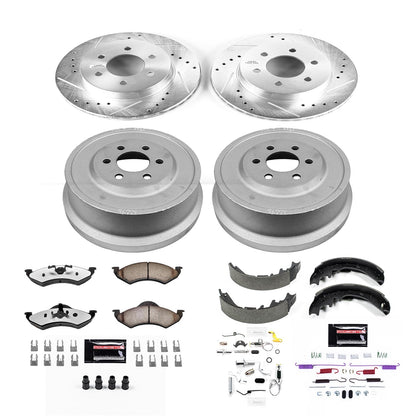 PowerStop Front & Rear Z36 Truck & Tow Brake Kit | Dodge Durango (01-02) (K15164DK-36)
