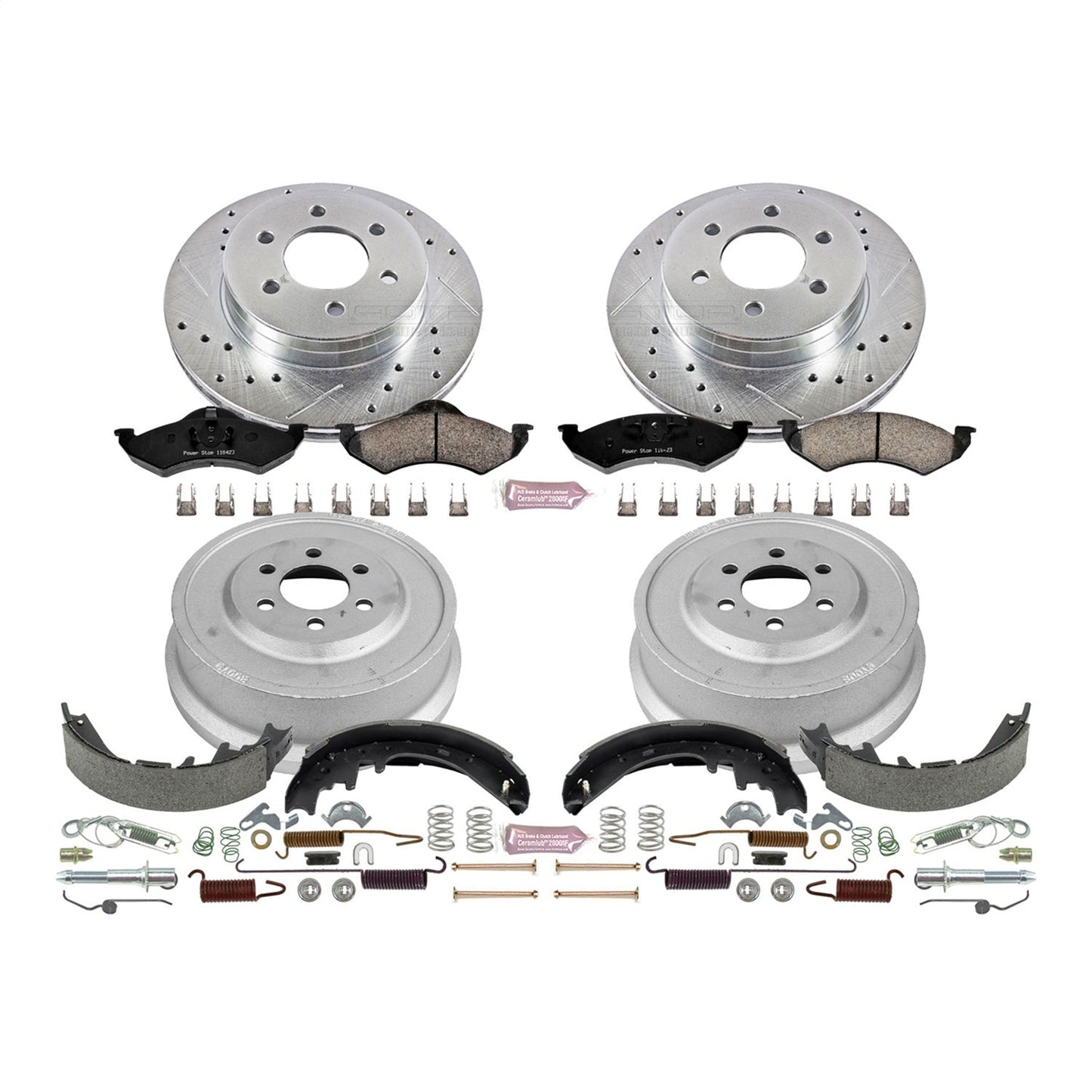 PowerStop Front & Rear Z23 Evolution Sport Brake Kit | Dodge Durango (01-02) (K15164DK)