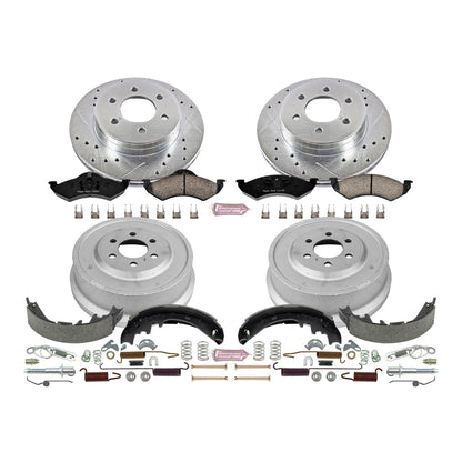 PowerStop Front & Rear Z23 Evolution Sport Brake Kit | Dodge Durango (01-02) (K15164DK)
