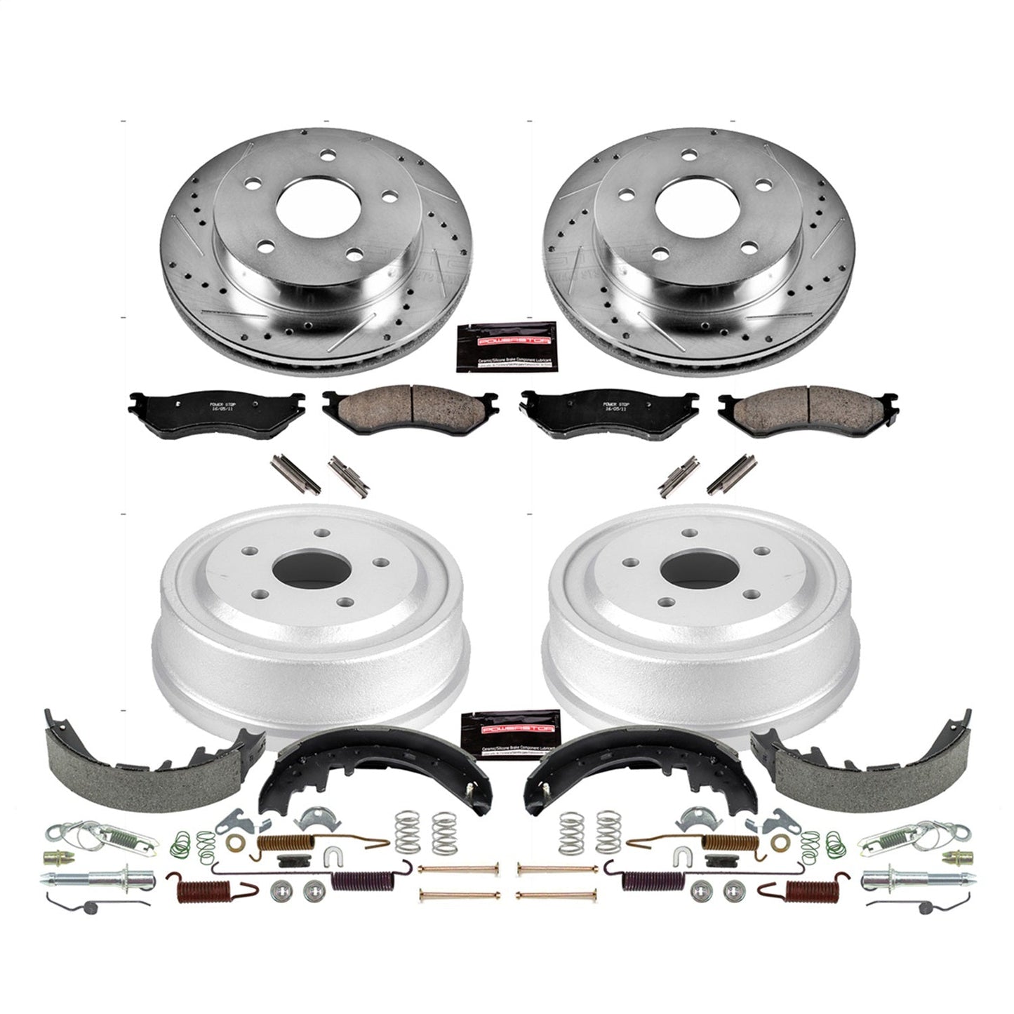 PowerStop Front & Rear Z23 Evolution Sport Brake Kit | Dodge Ram 1500 (00-01) (K15165DK)